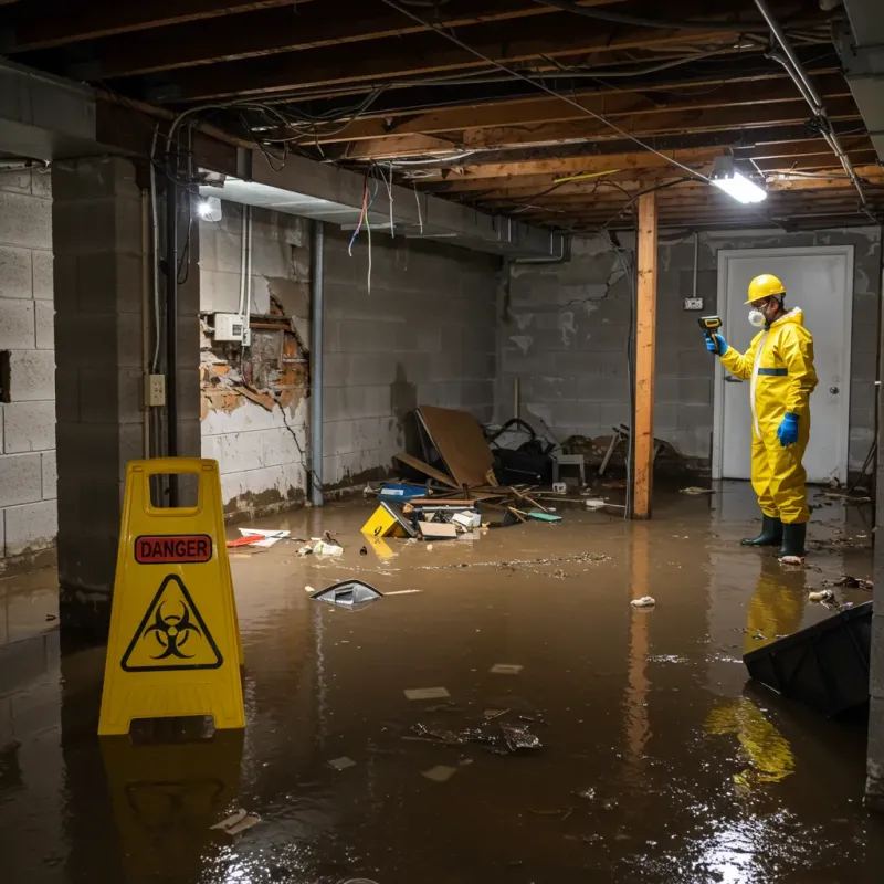 Flooded Basement Electrical Hazard in Idaho Falls, ID Property